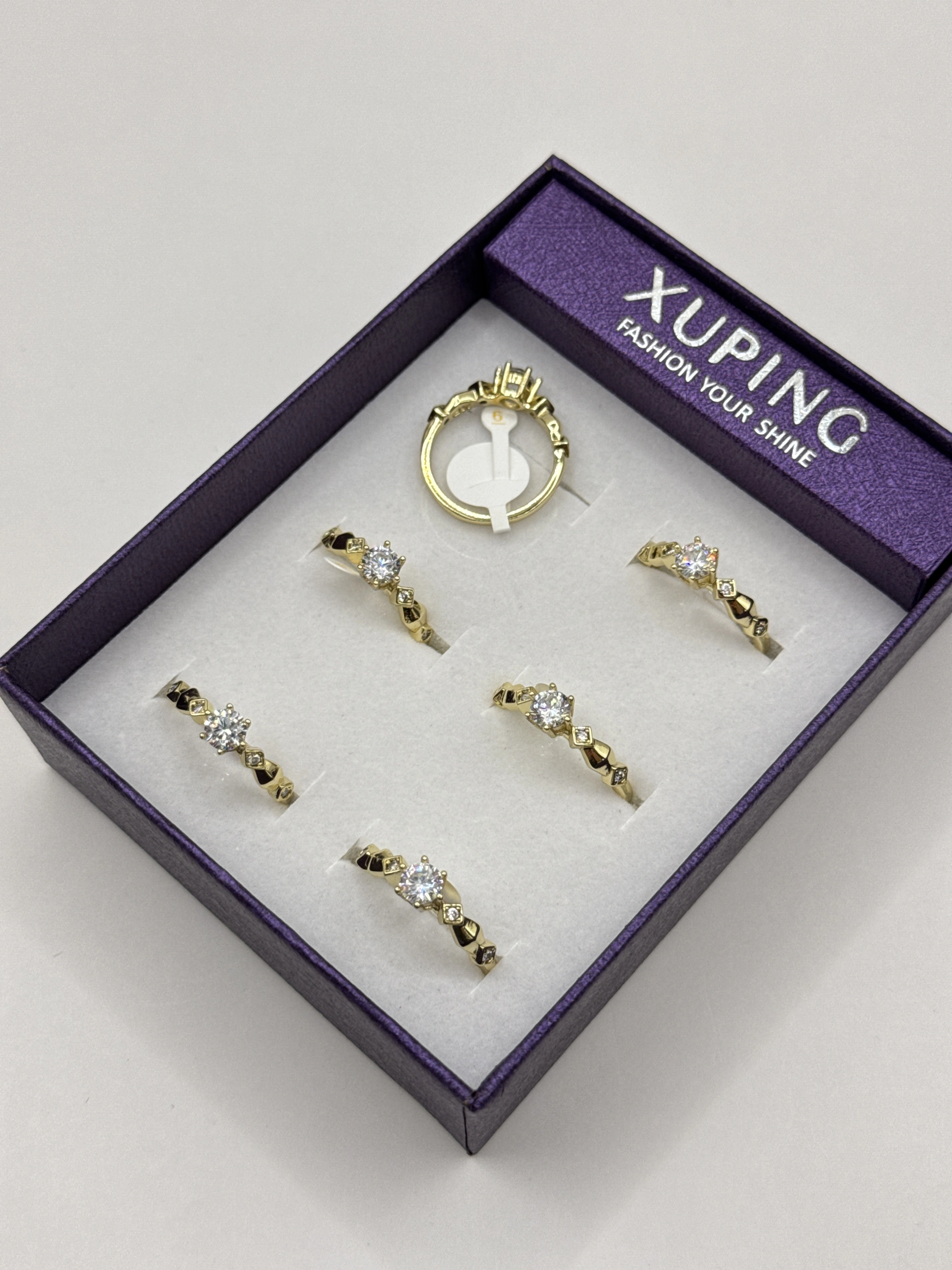 XUPING JEWELRY 14K 6'lı Yüzük 3