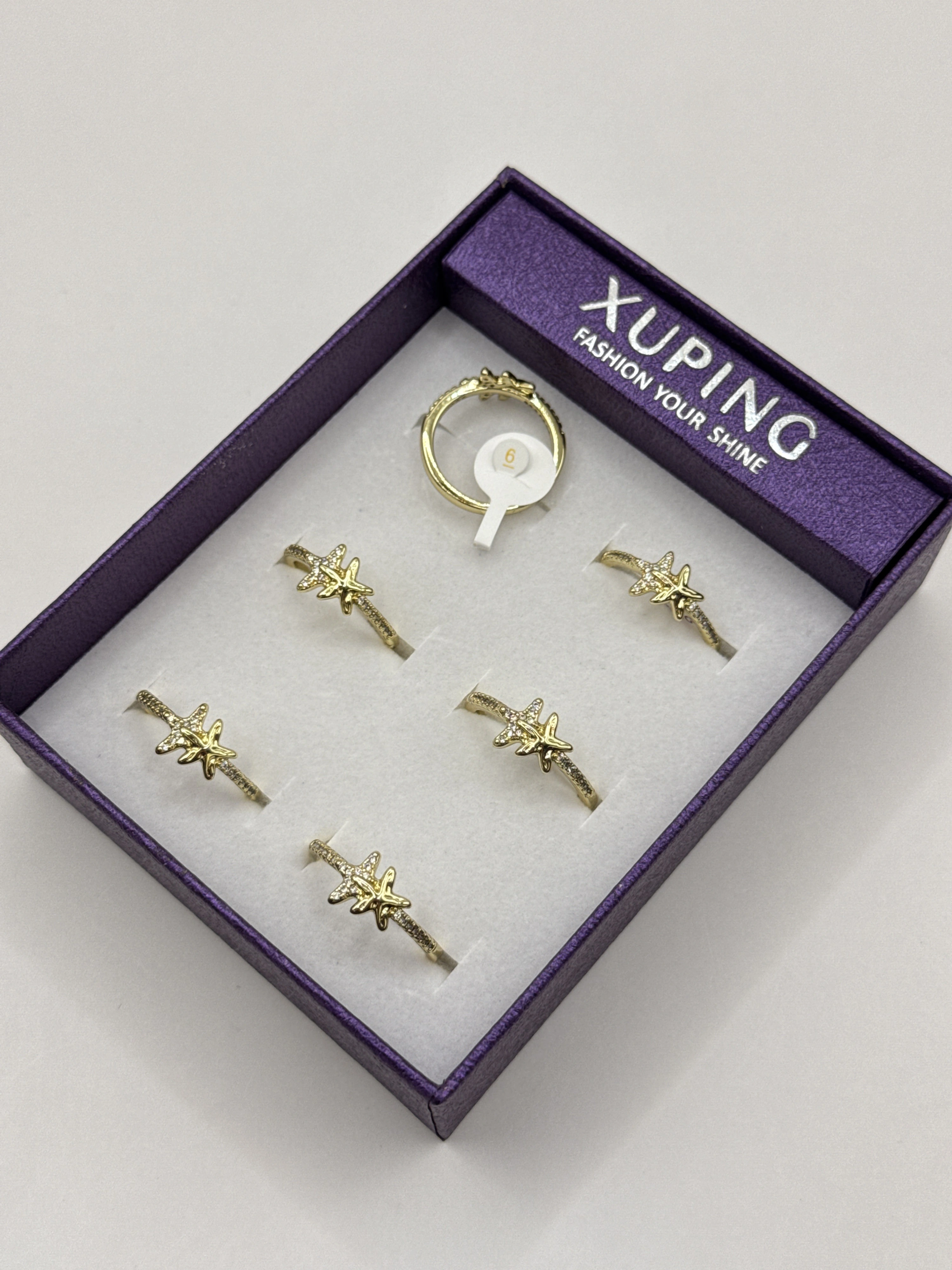 XUPING JEWELRY 14K 6'lı Yüzük 4