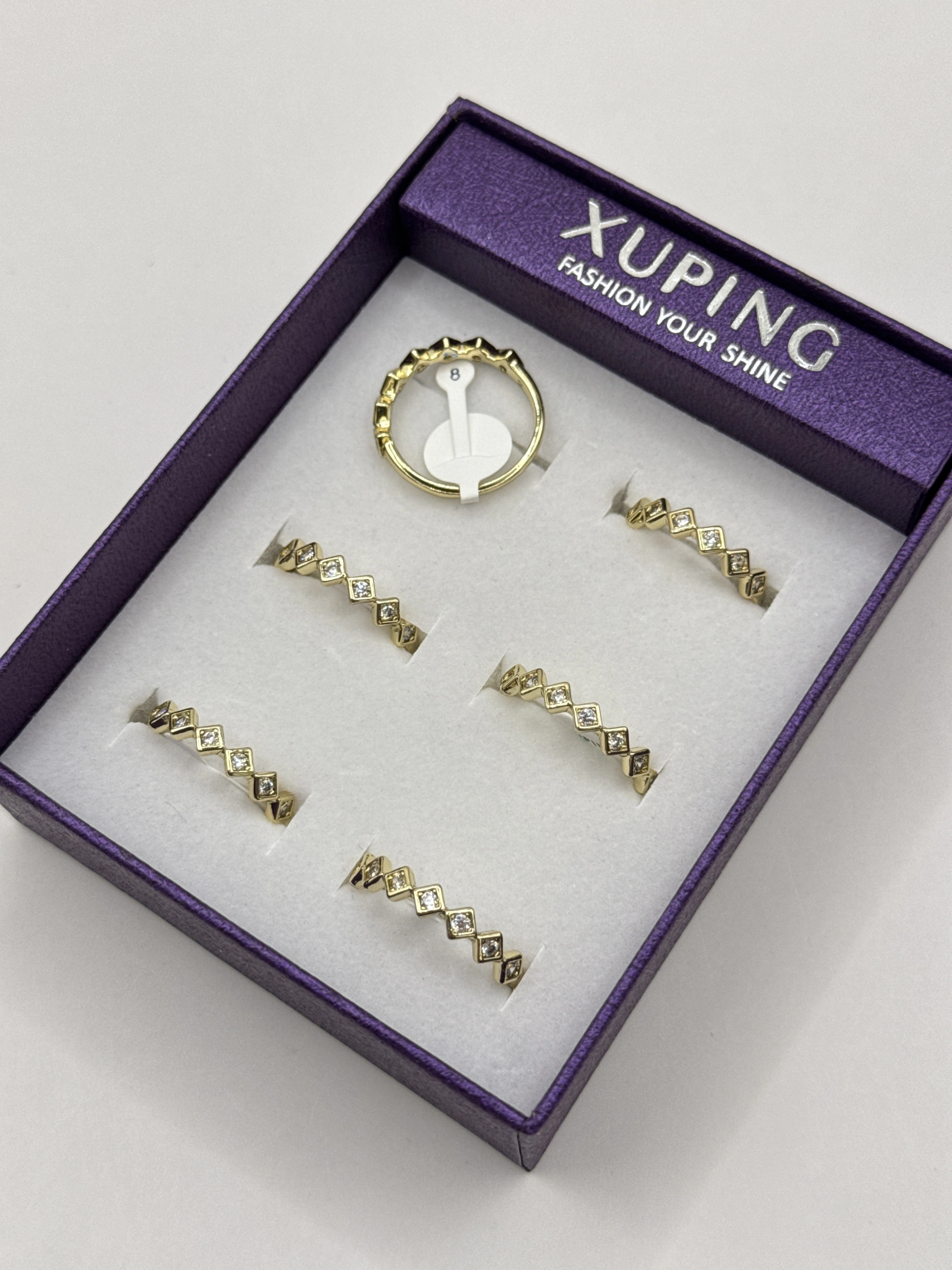 XUPING JEWELRY 14K 6'lı Yüzük 6