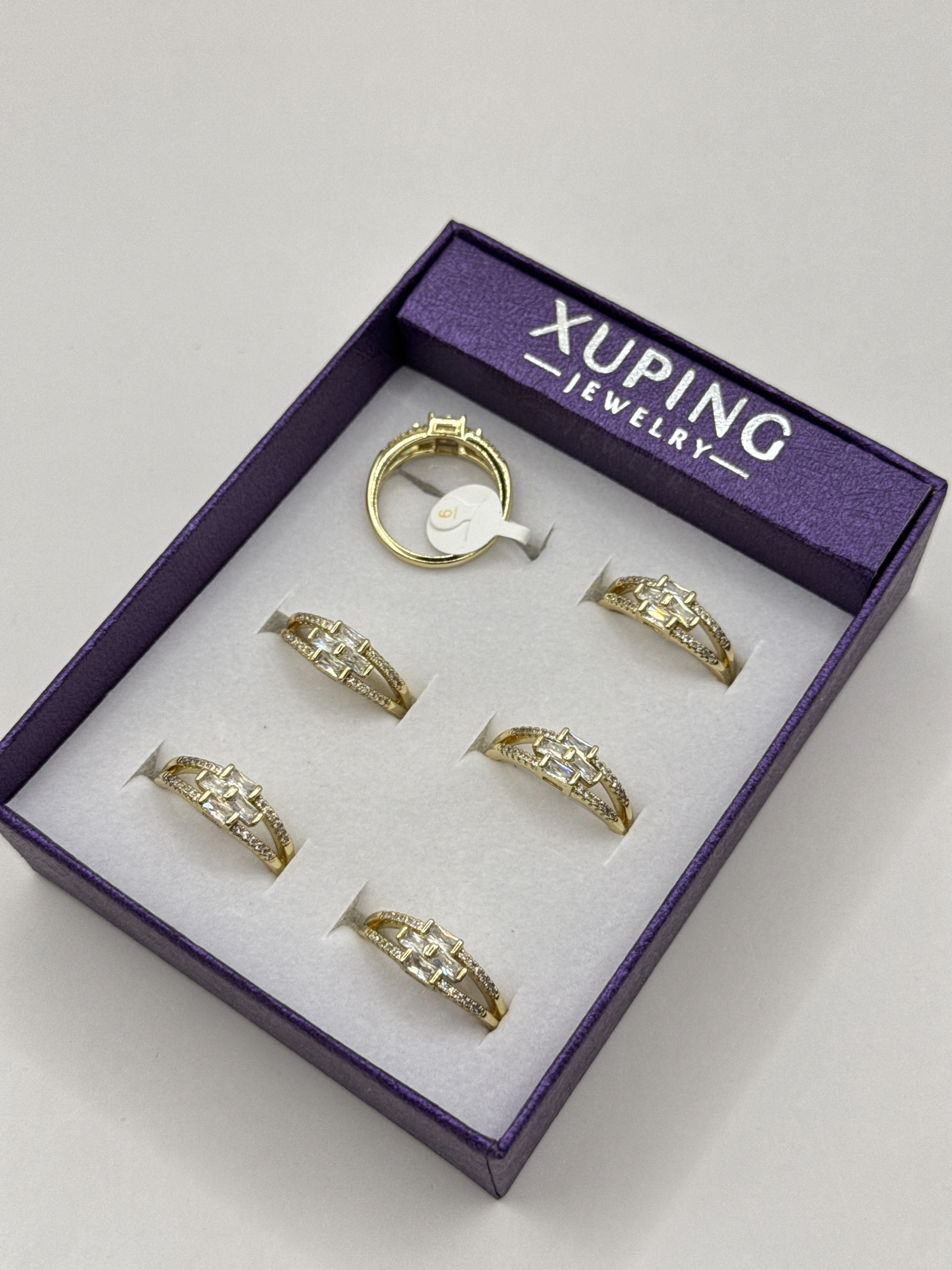 XUPING JEWELRY 14K 6'lı Yüzük 9