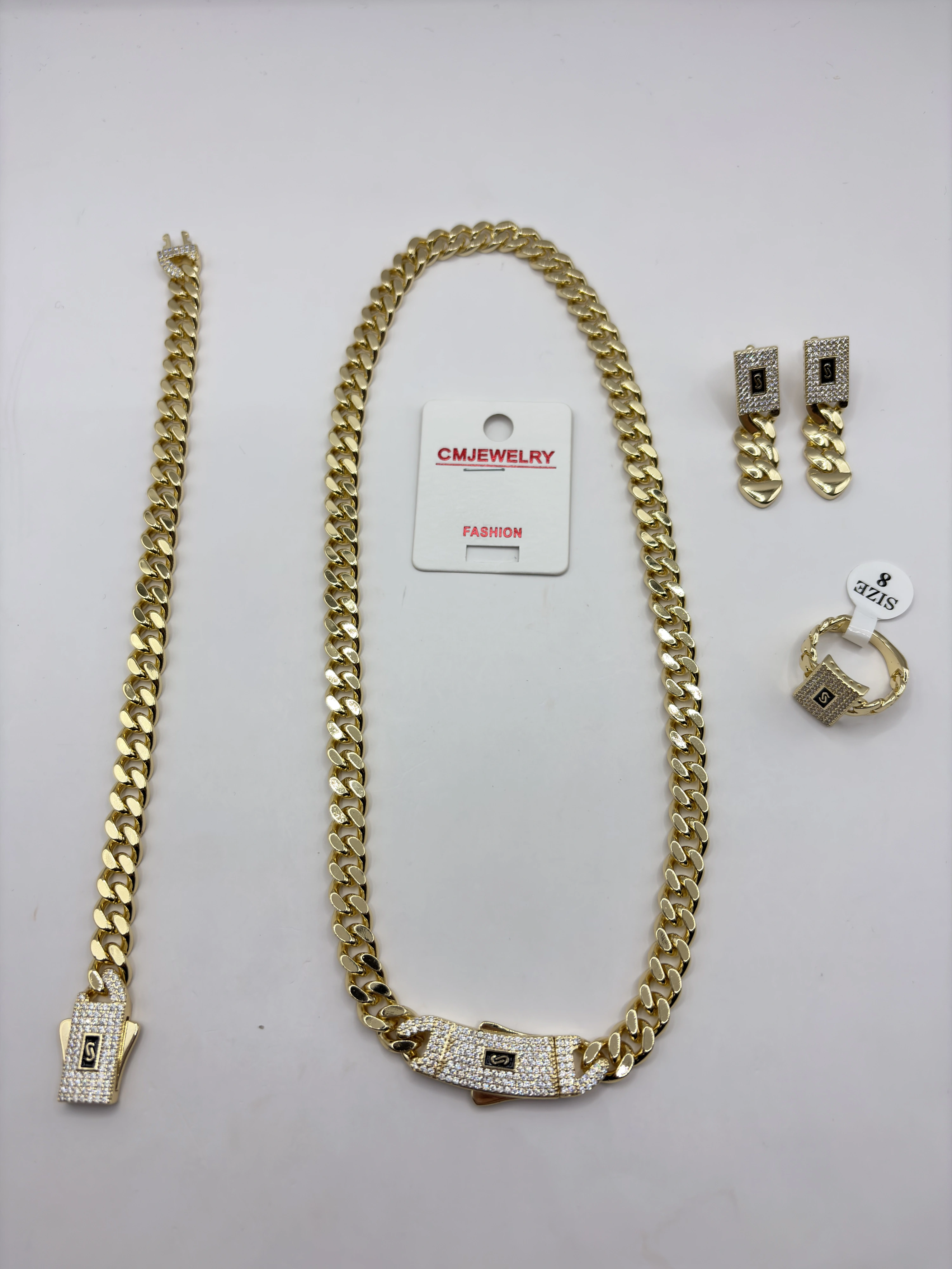 CM JEWELRY 14K SET 10